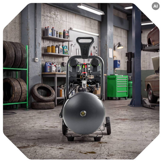 Kompresor bezolejowy 8 bar 50 l 1600 W 4 cylindry WUBER