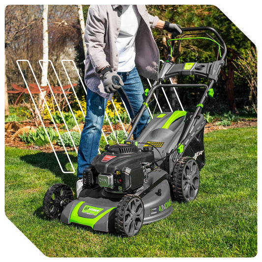 Kosiarka spalinowa 4,8 KM Loncin z rozrusznikiem i napędem 196 cm³ WUBER