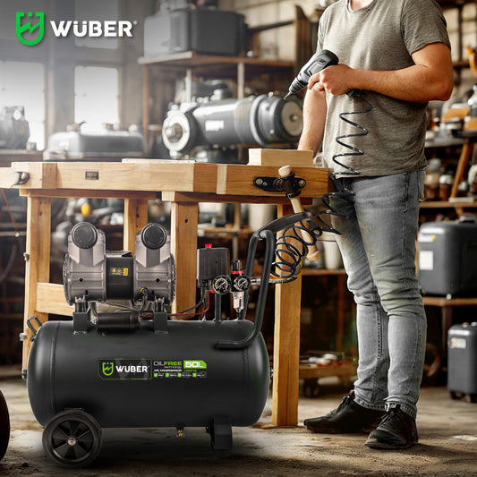 Kompresor bezolejowy 50 l 1500 W WUBER