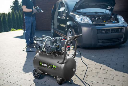 Kompresor bezolejowy 50 l 1600 W 4 cylindry WUBER