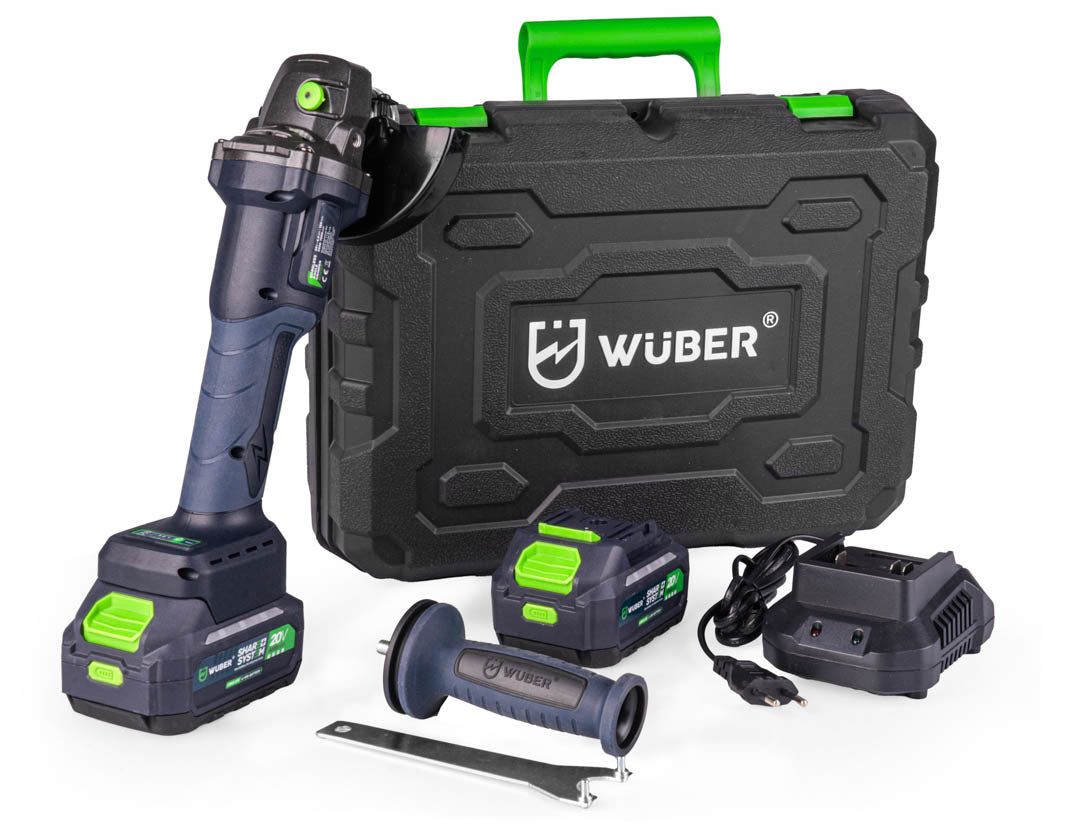 Szlifierka kątowa akumulatorowa 20 V średnica 125 mm WUBER