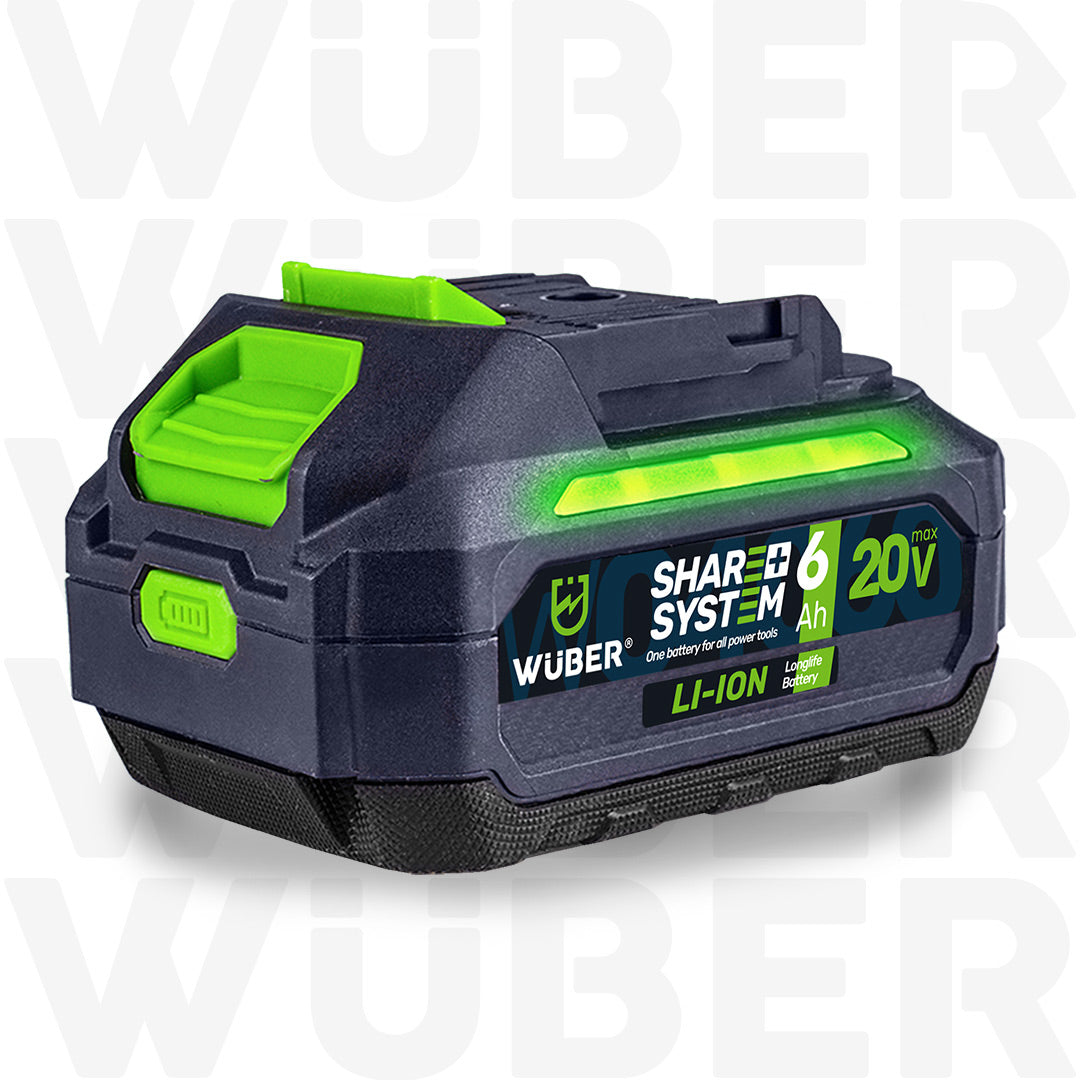 Bateria Li-Ion 20 V 6 Ah Share+ System WUBER