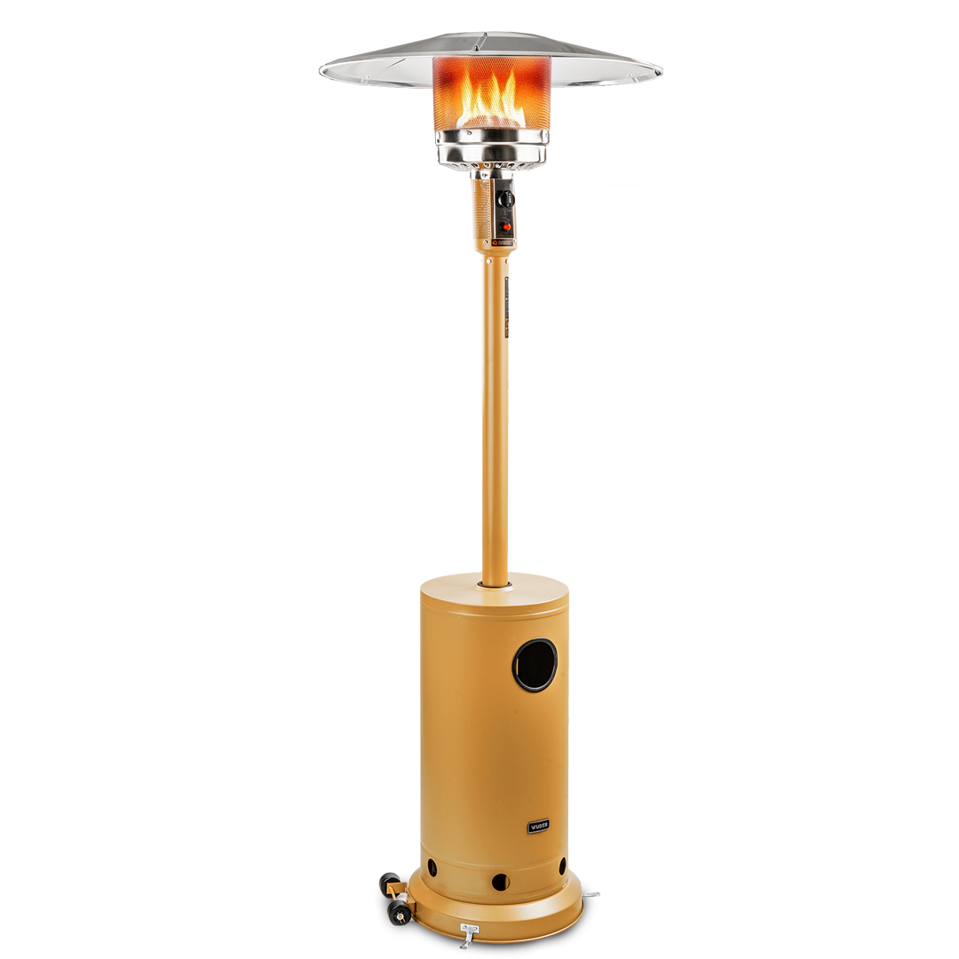 Parasol grzewczy gazowy 13 kW kolor miedziany ogrzewacz tarasowy + pokrowiec WUBER