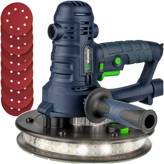 Szlifierka do gładzi 800 W LED +15 papierów WUBER