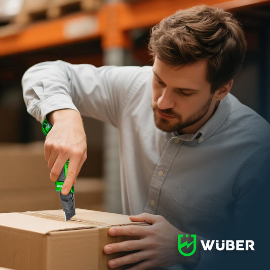 Nóż tapicerski 18 mm aluminiowy +ostrza WUBER