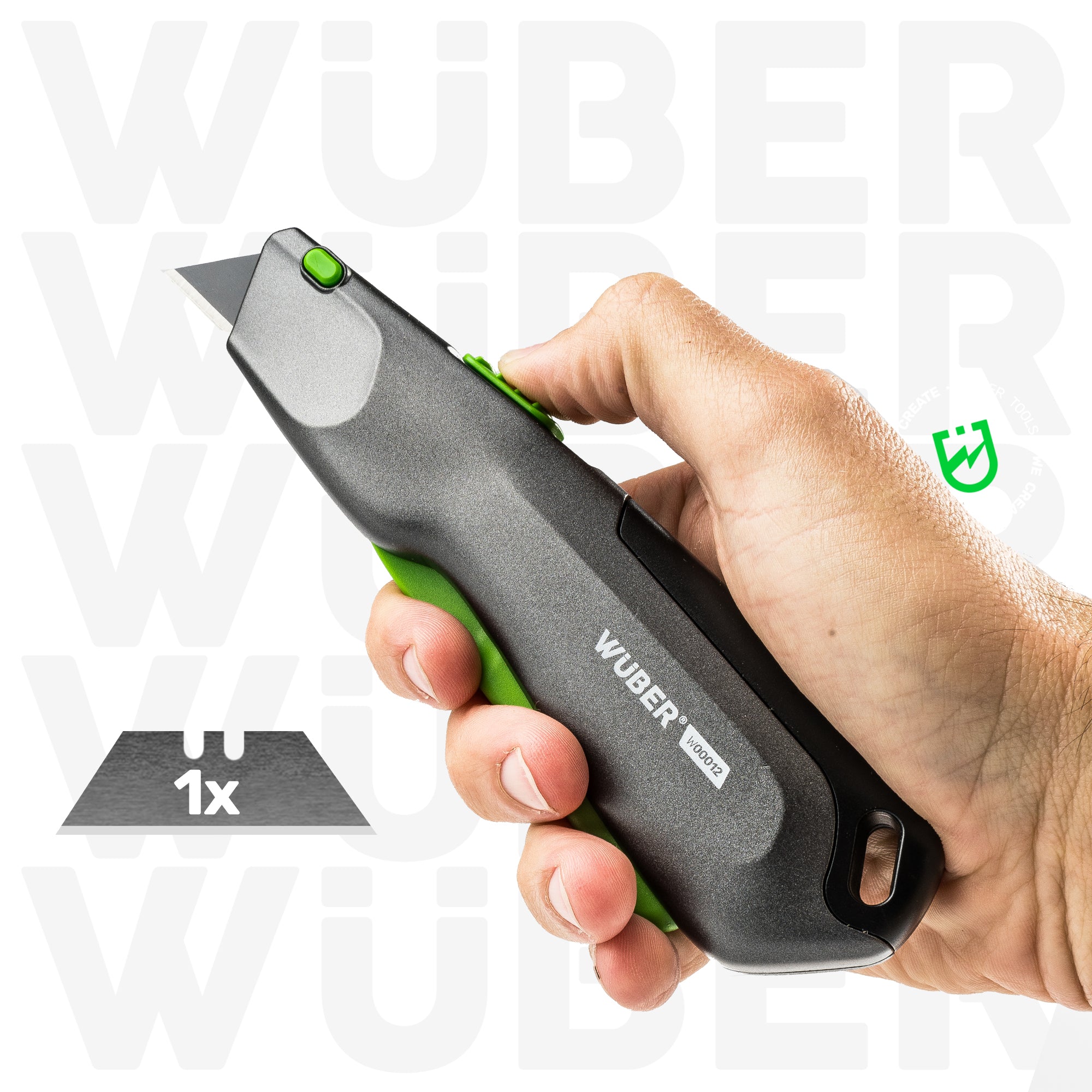 Nóż tapicerski 19 mm aluminiowy WUBER
