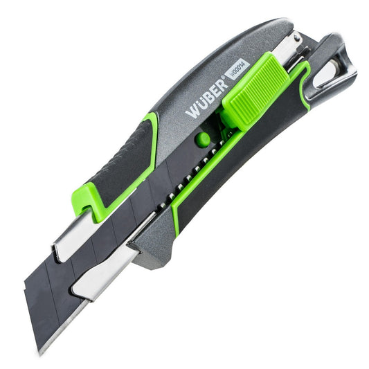 Nóż tapicerski 18 mm aluminiowy z blokadą WUBER