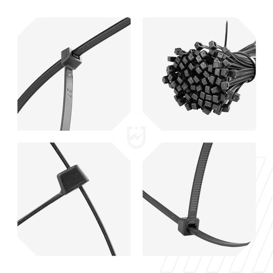 Trytytki opaski zaciskowe 2,5x100 mm 100 sztuk WUBER