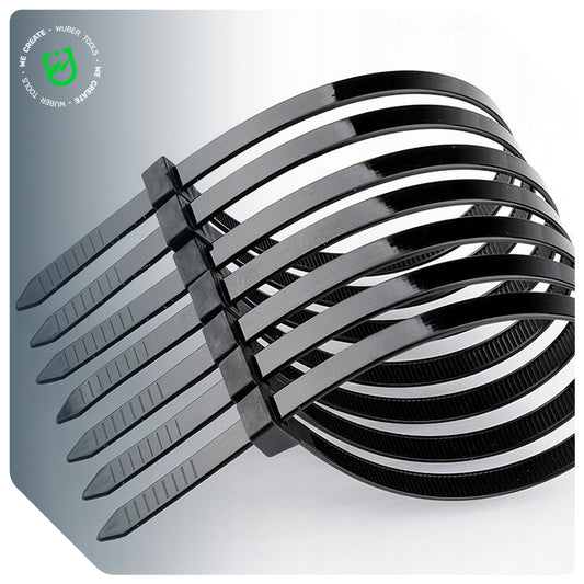 Trytytki opaski zaciskowe 4,8x300 mm 100 sztuk WUBER