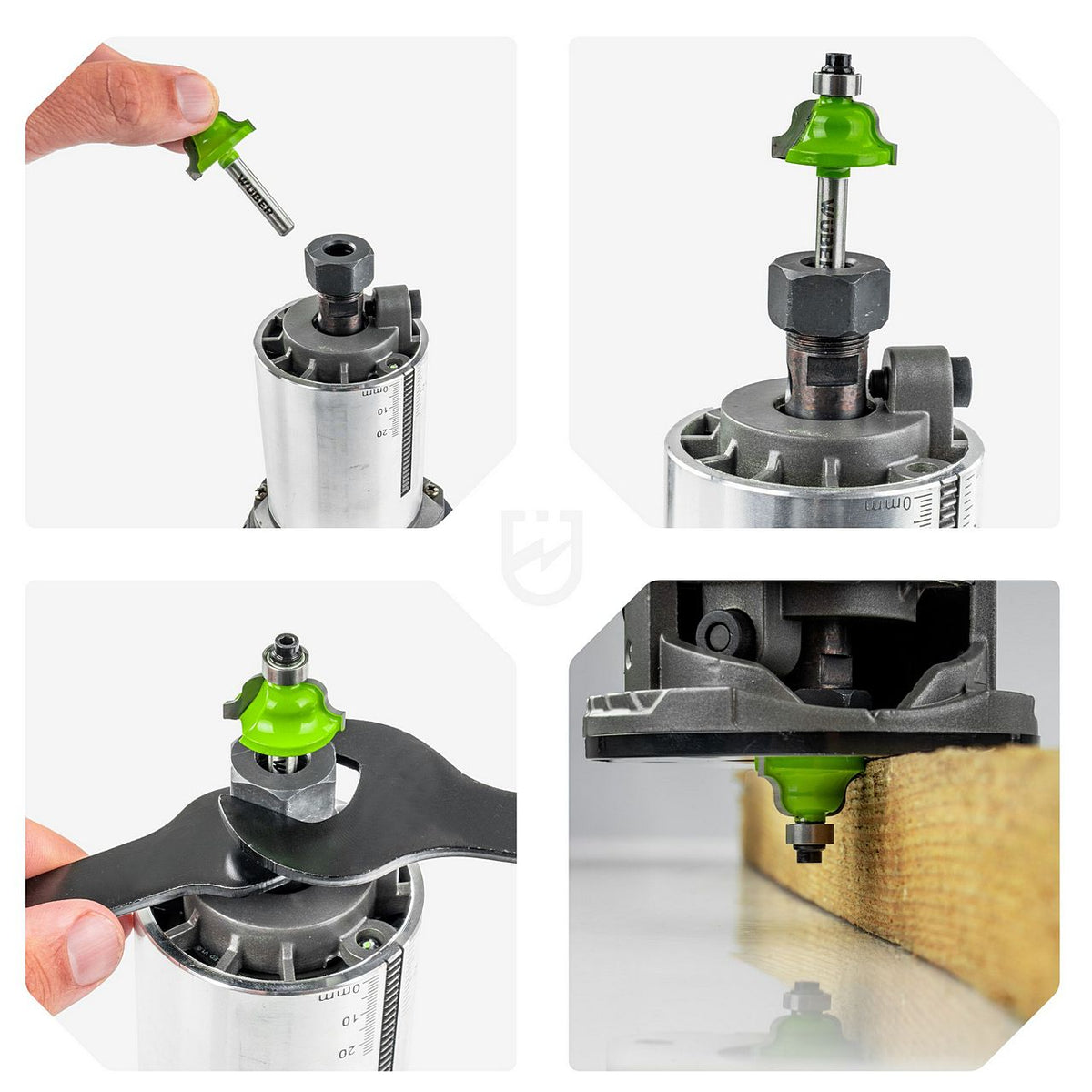 Frezy do drewna Trzpieniowe Proste 6 mm 12 elementów WUBER