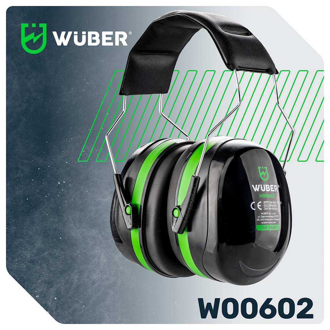 Nauszniki ochronne wygłuszające 34 dB WUBER