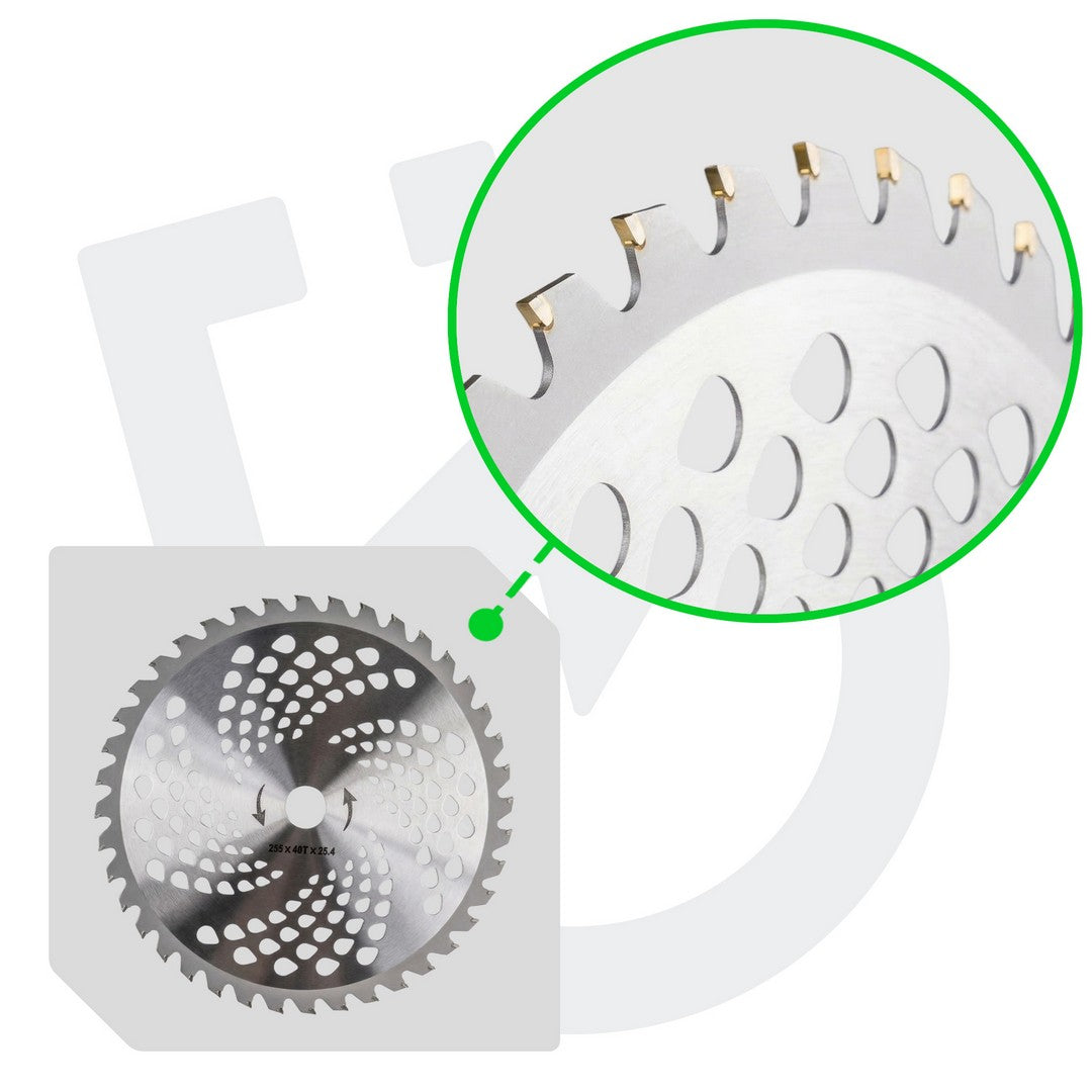 Widiowa tarcza tnąca 255x25,4 mm do kosy spalinowej WUBER