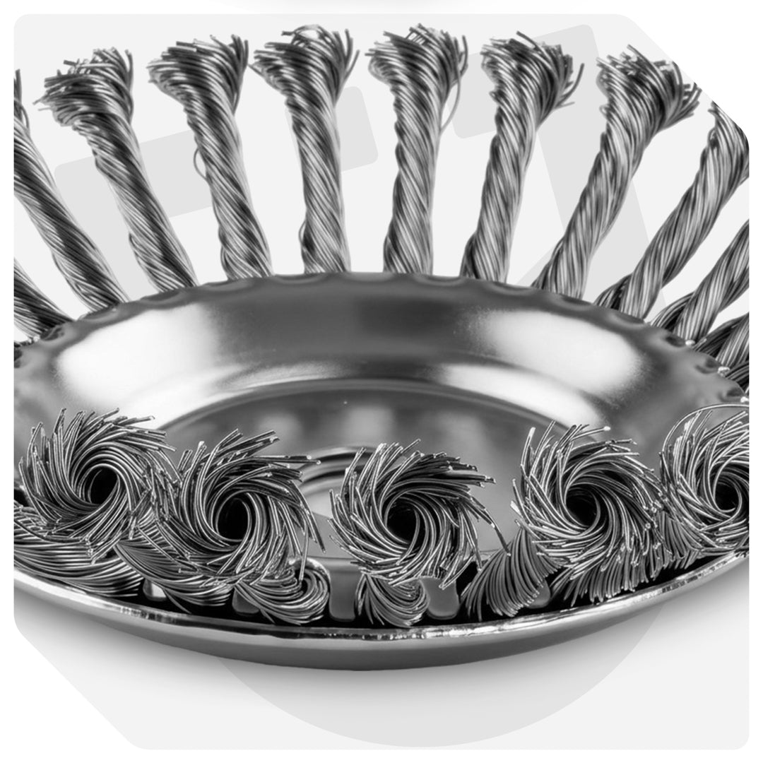 Szczotka druciana do kosy spalinowej 6" 150 mm WUBER