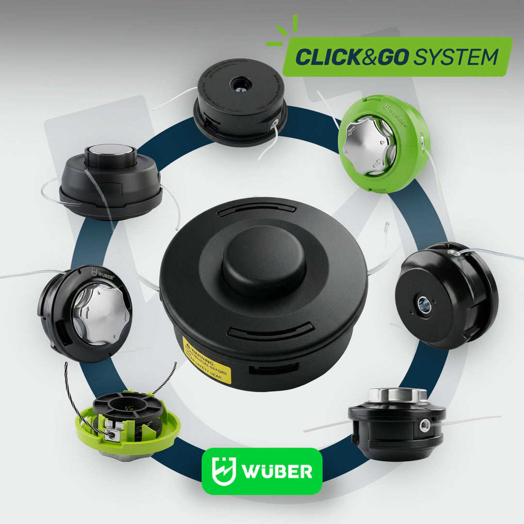 Półautomatyczna głowica żyłkowa 122 mm do kosy spalinowej 2,4 mm +żyłka WUBER