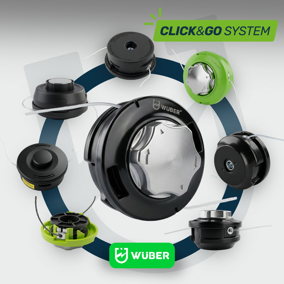 Półautomatyczna głowica żyłkowa 104 mm do kosiarki spalinowej +żyłka WUBER