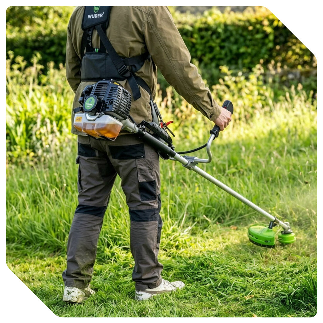 Półautomatyczna głowica żyłkowa 104 mm do kosiarki spalinowej +żyłka WUBER