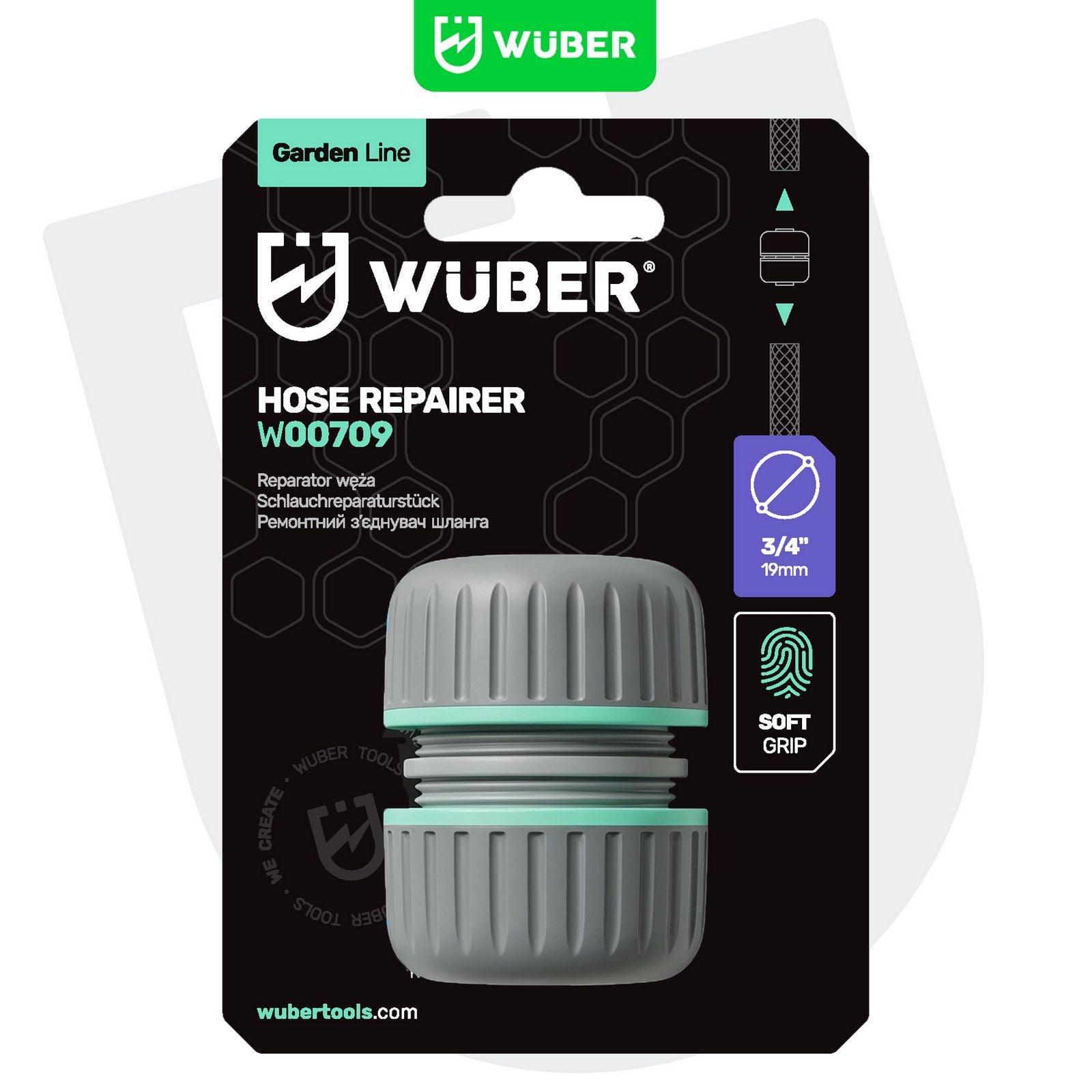 Reparator łącznik do węża ogrodowego 3/4" WUBER