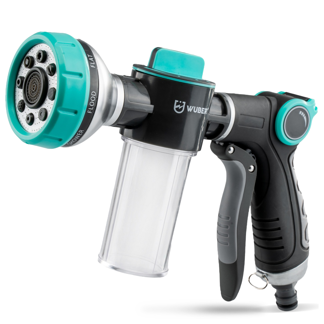 Pistolet natryskowy ogrodowy do węża ogrodowego 8 trybów WUBER