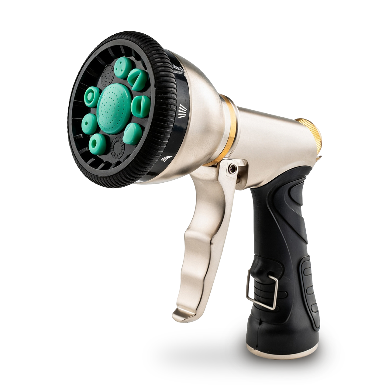 Pistolet ogrodowy metalowy do węża ogrodowego 9 trybów WUBER
