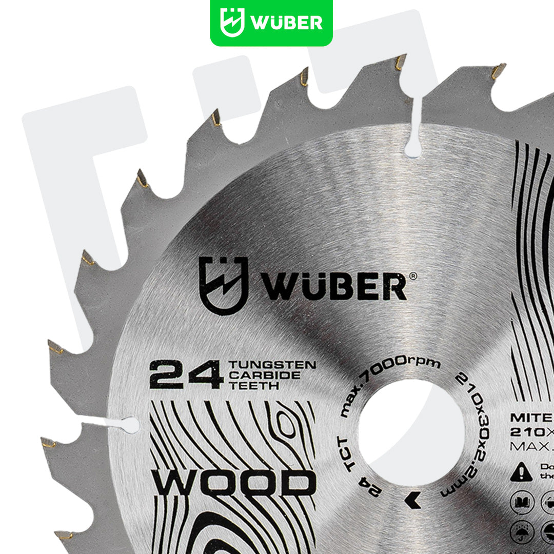 Tarcza widiowa do drewna 210x30 mm 24T WUBER