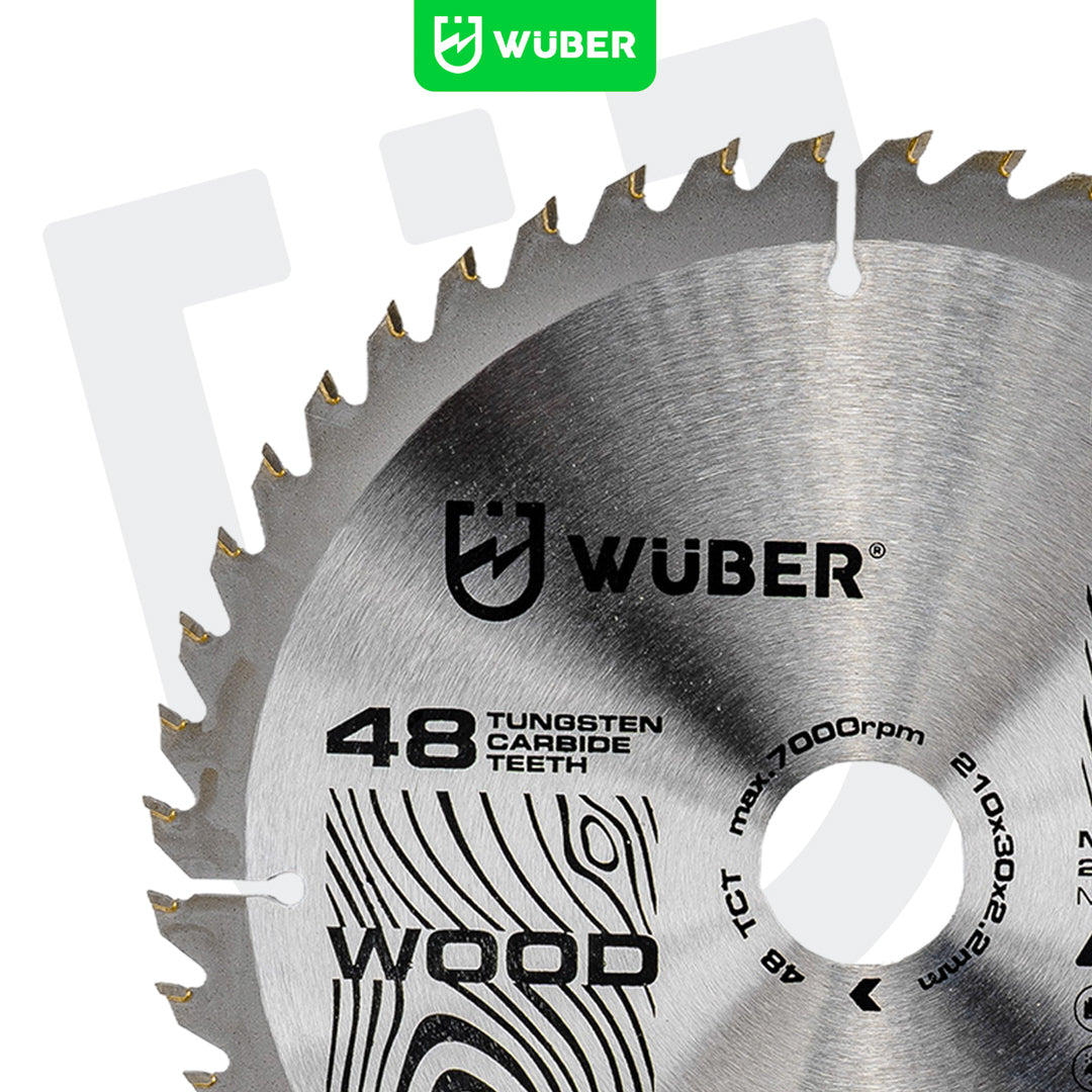 Tarcza widiowa do drewna 210x30 mm 48T WUBER