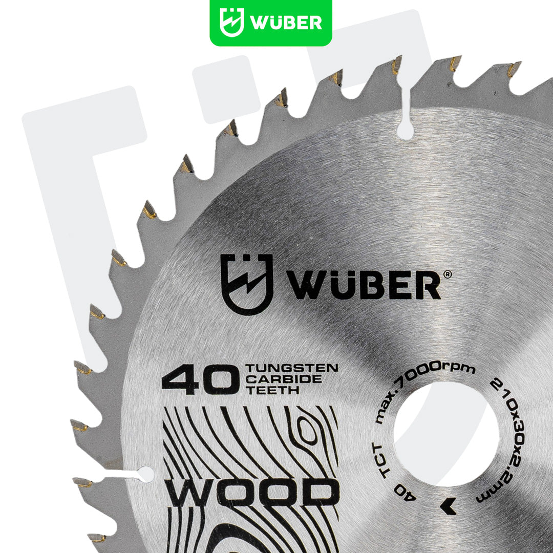 Tarcza widiowa do drewna 210x30 mm 40T WUBER