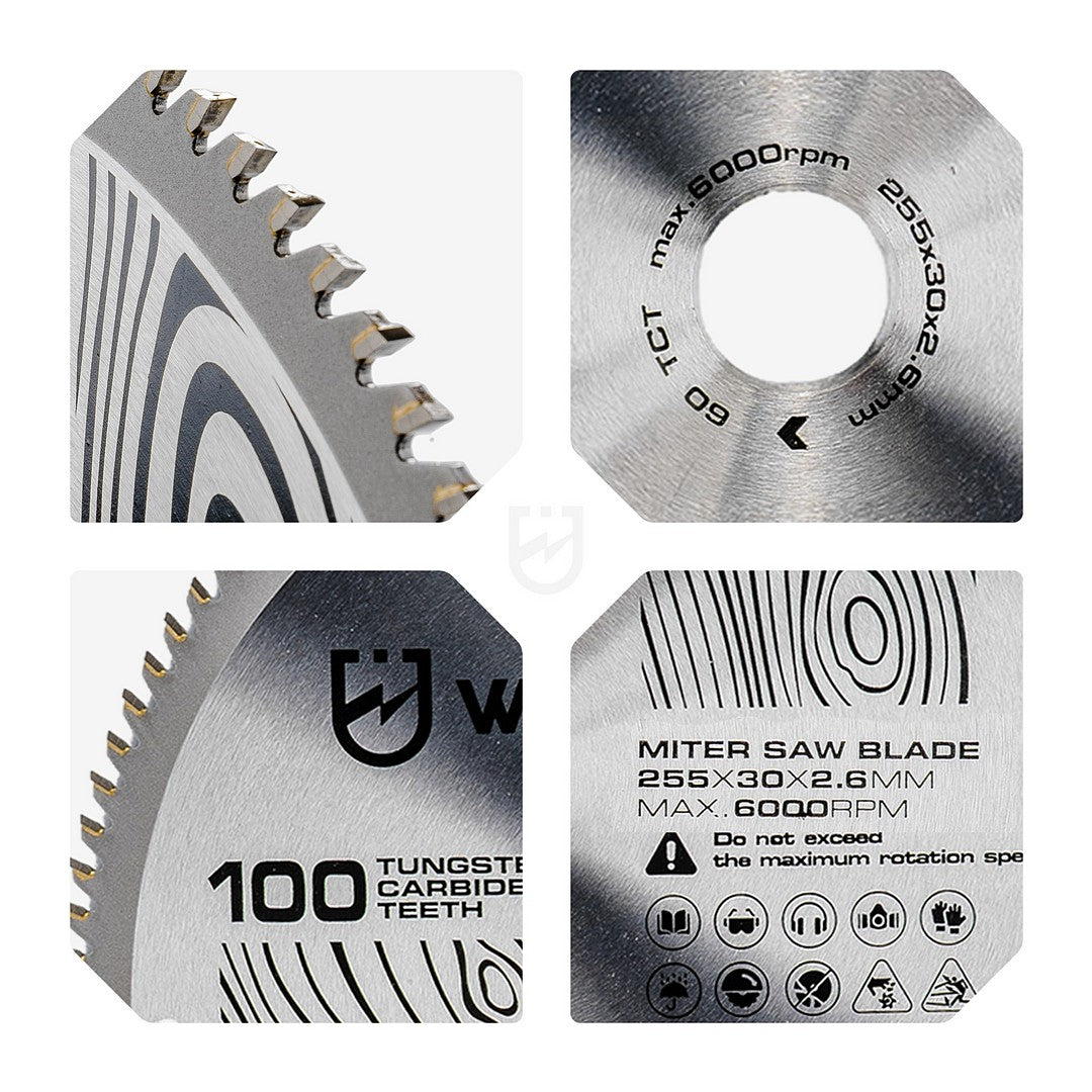 Tarcza widiowa do drewna 255x30 mm 100T WUBER
