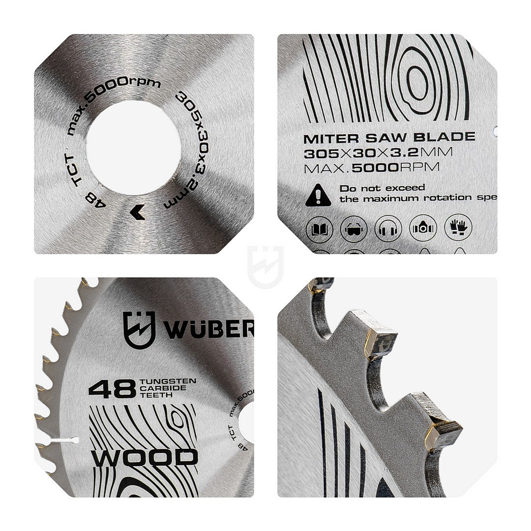 Tarcza widiowa do drewna 305x30 mm 48T WUBER