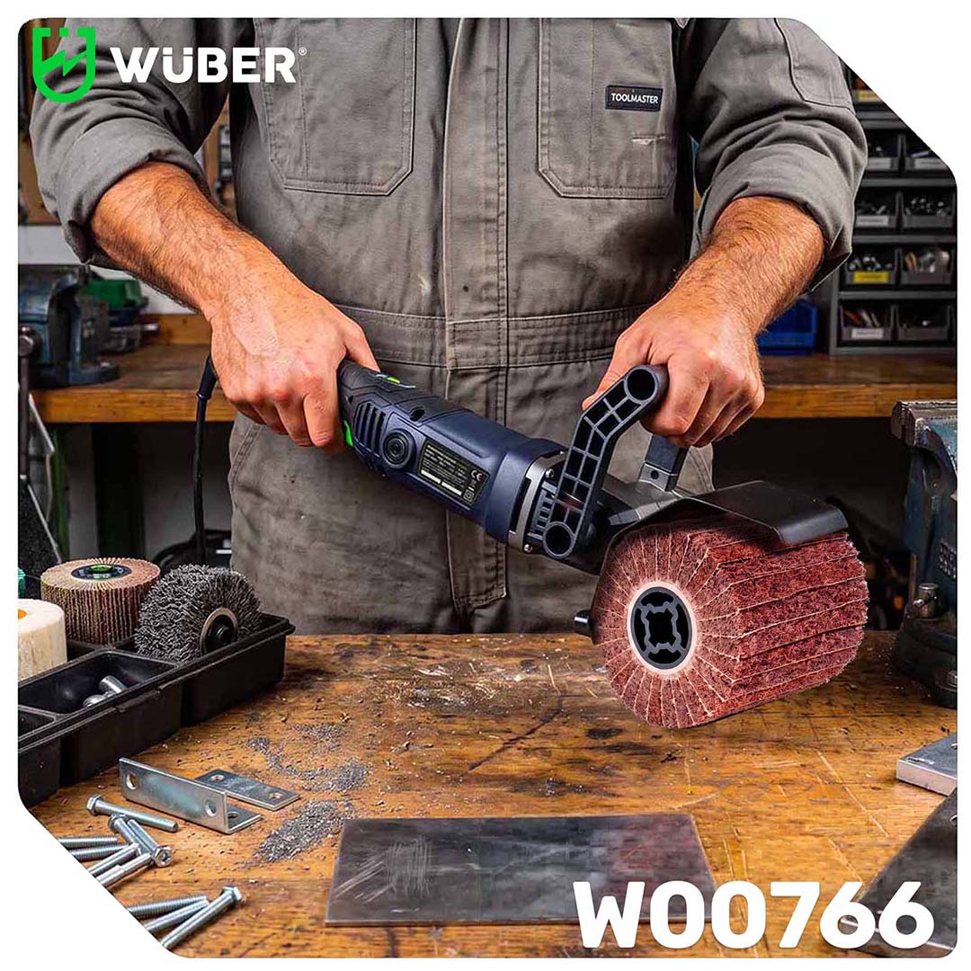 Wałek do satyniarki włóknina ścierna 120x100x19 mm P80 WUBER