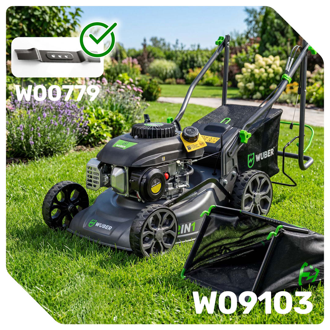 Nóż tnący do kosiarki spalinowej 40 cm prawoskrętny ostrze WUBER