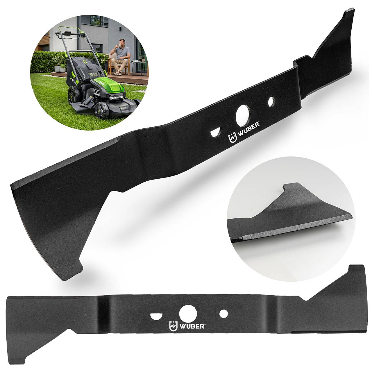 Nóż do kosiarki akumulatorowej 40 V 47 cm ostrze WUBER