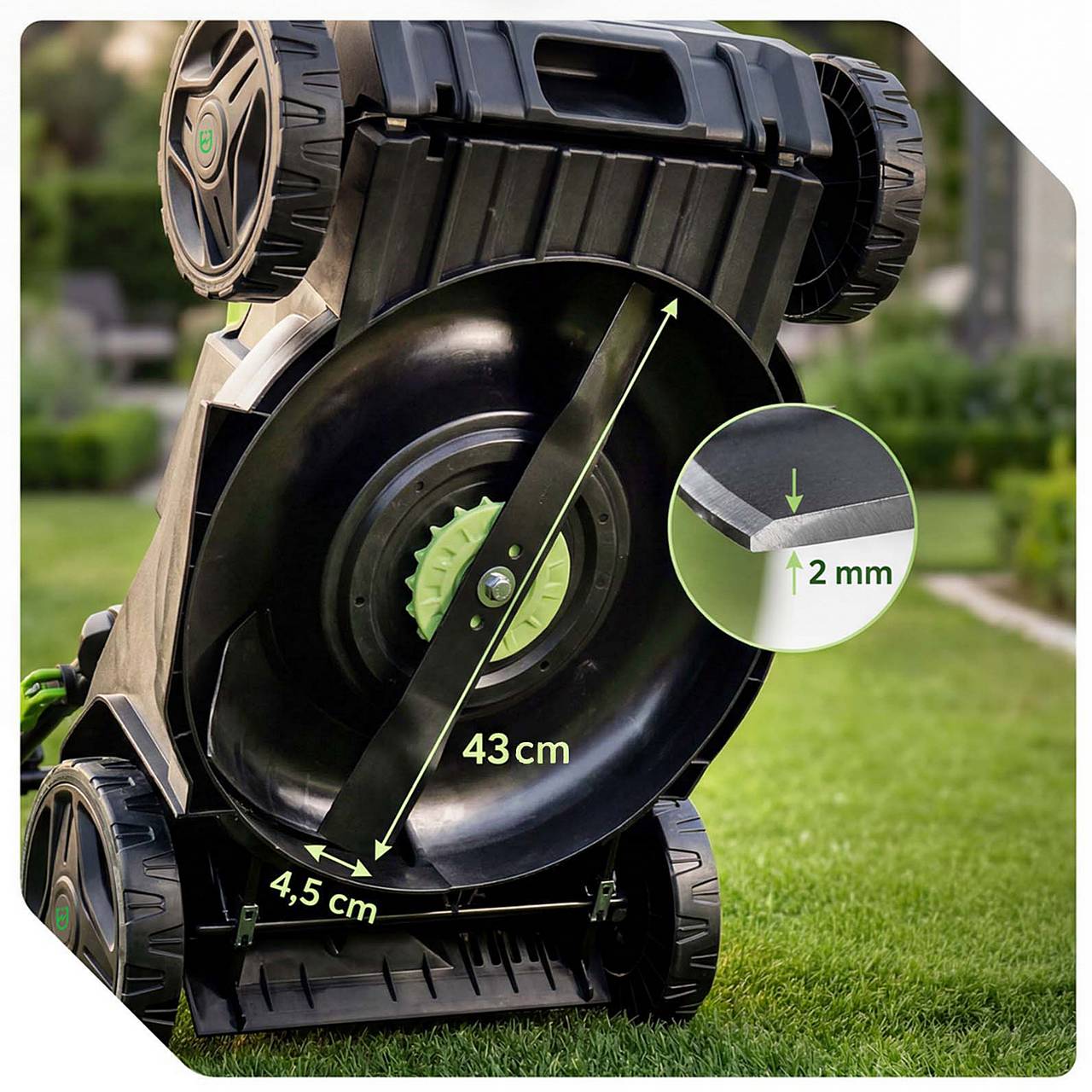 Nóż do kosiarki akumulatorowej 40 V 43 cm ostrze WUBER