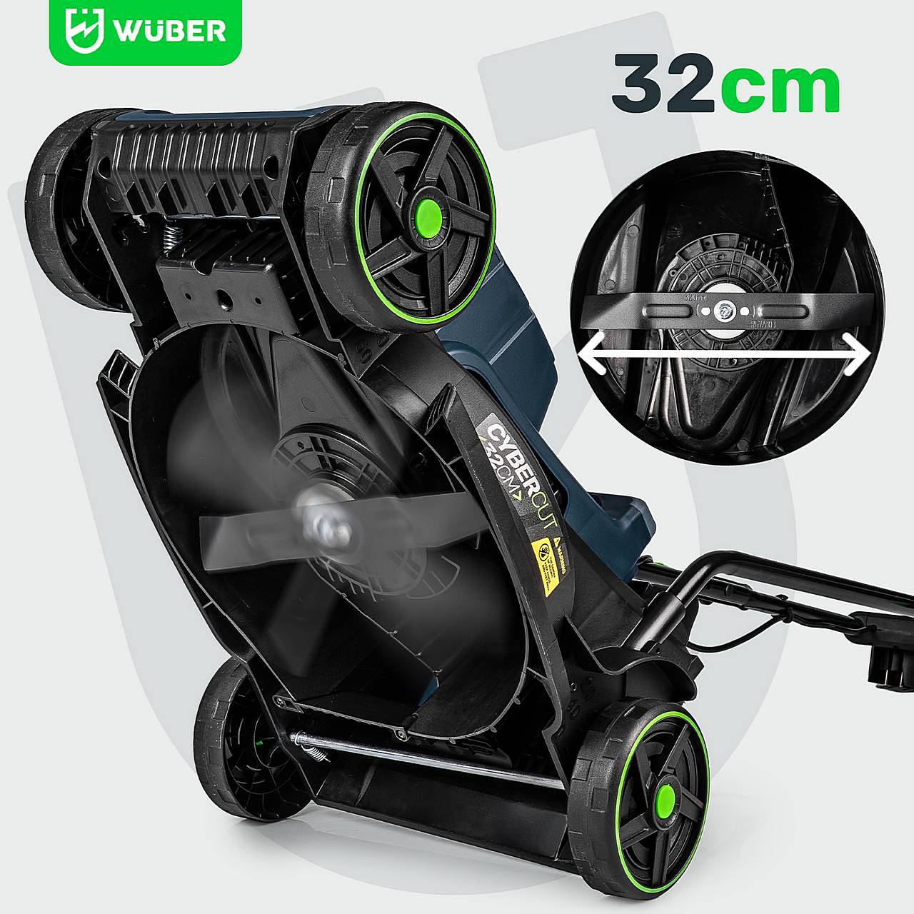 Nóż do kosiarki elektrycznej 32 cm ostrze WUBER