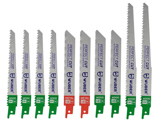 Zestaw 10-ciu brzeszczotów do drewna