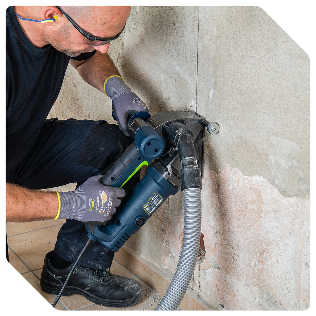 Bruzdownica do betonu 125 mm elektryczna +2x tarcza WUBER