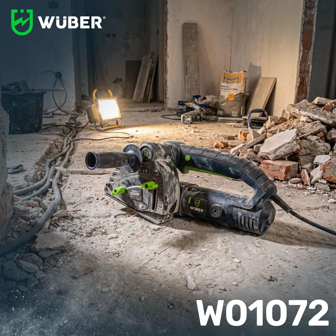 Bruzdownica do betonu 125 mm elektryczna +2x tarcza WUBER