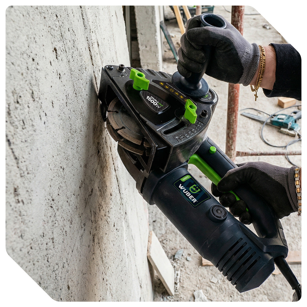 Bruzdownica do betonu 125 mm elektryczna +2x tarcza WUBER