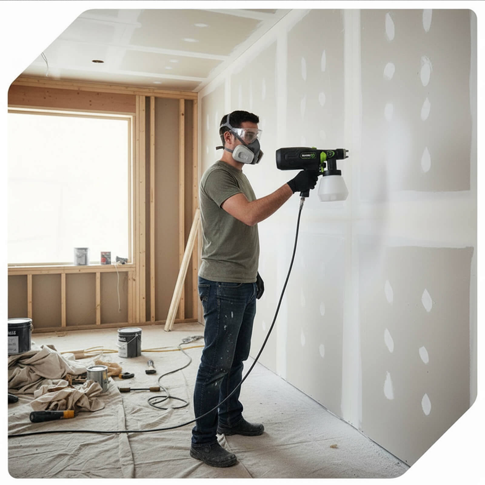 Pistolet malarski 400 W elektryczny WUBER