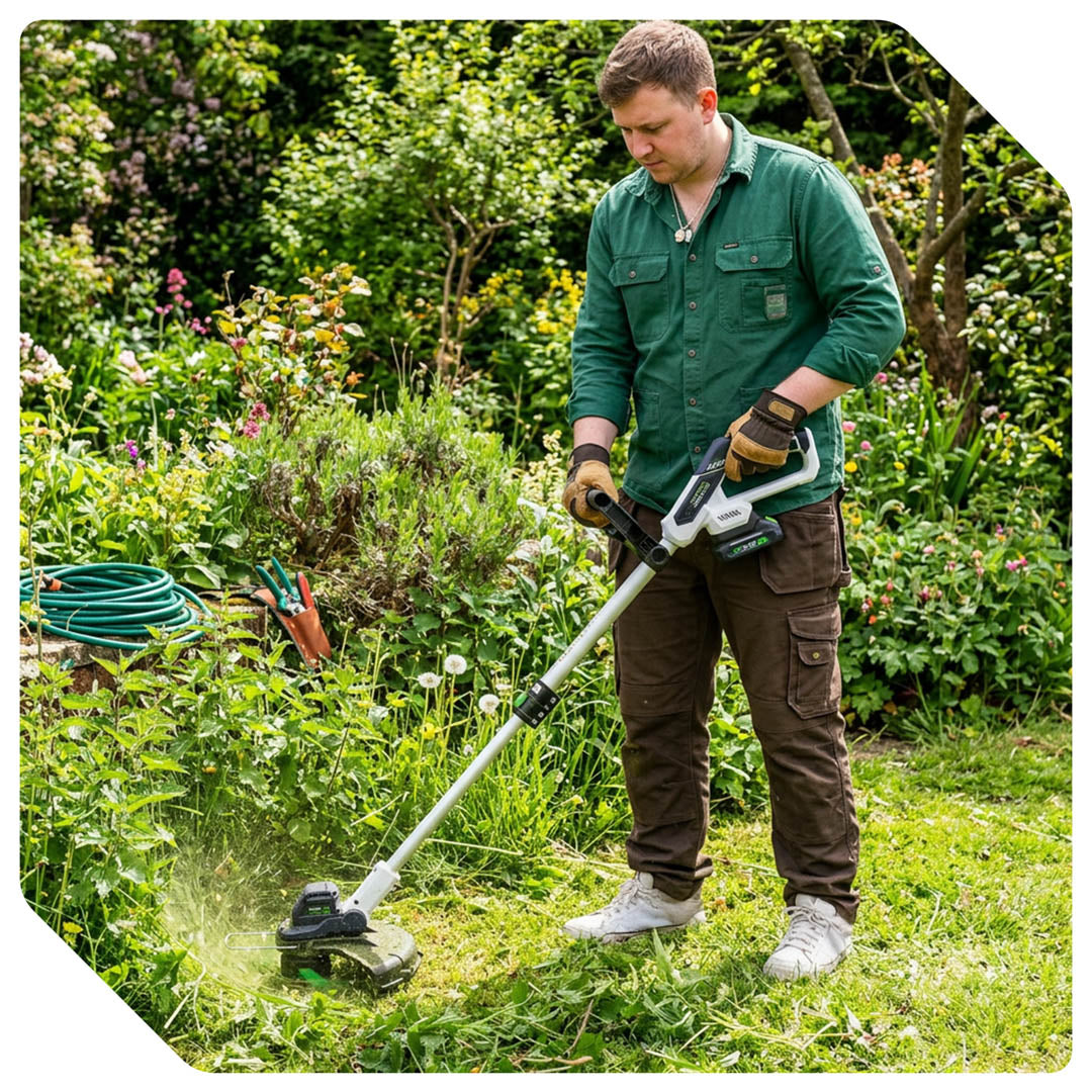 Akumulatorowa podkaszarka 3W1 Share+ System 20V 2xAKU WUBER