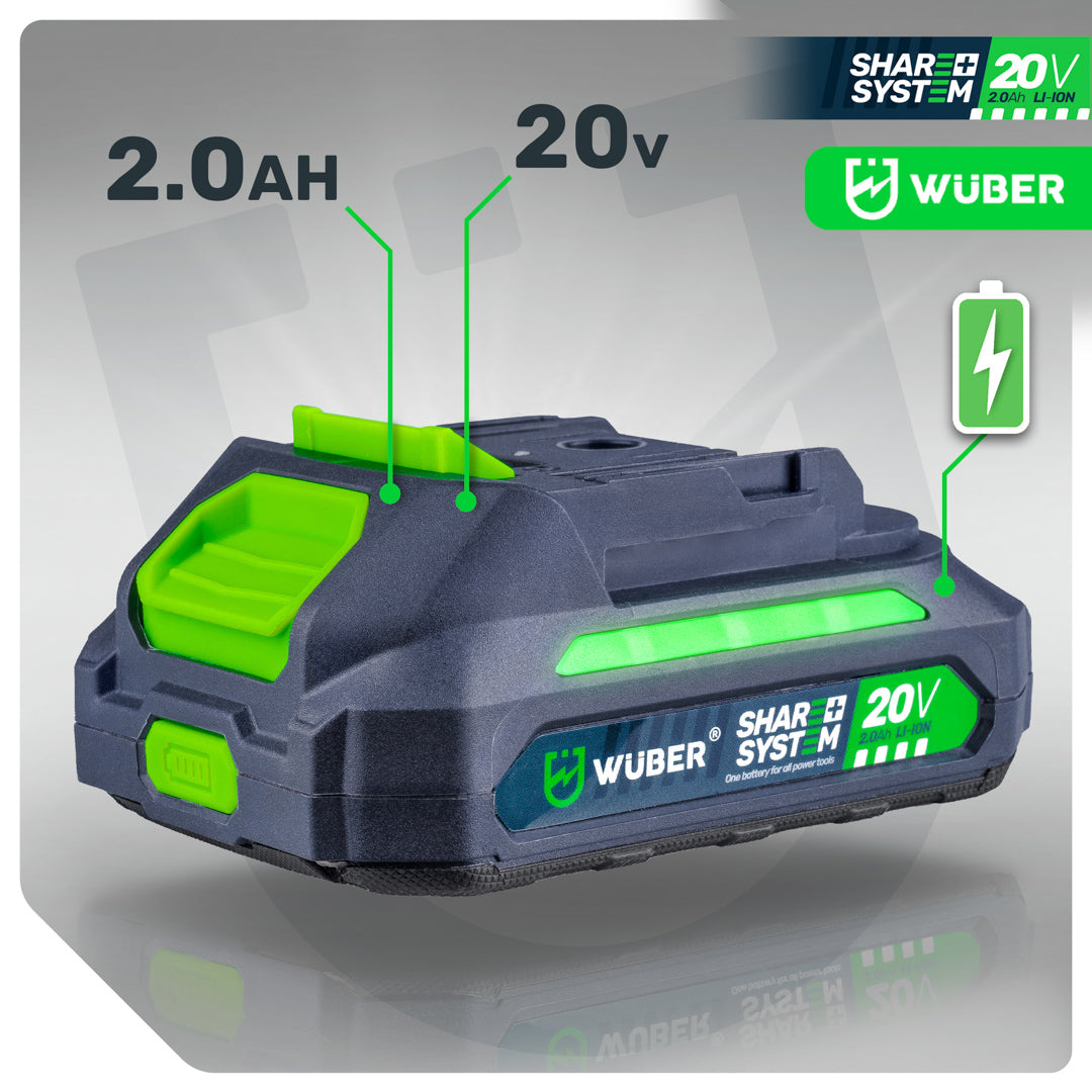 Akumulatorowa podkaszarka 3W1 Share+ System 20V 2xAKU WUBER