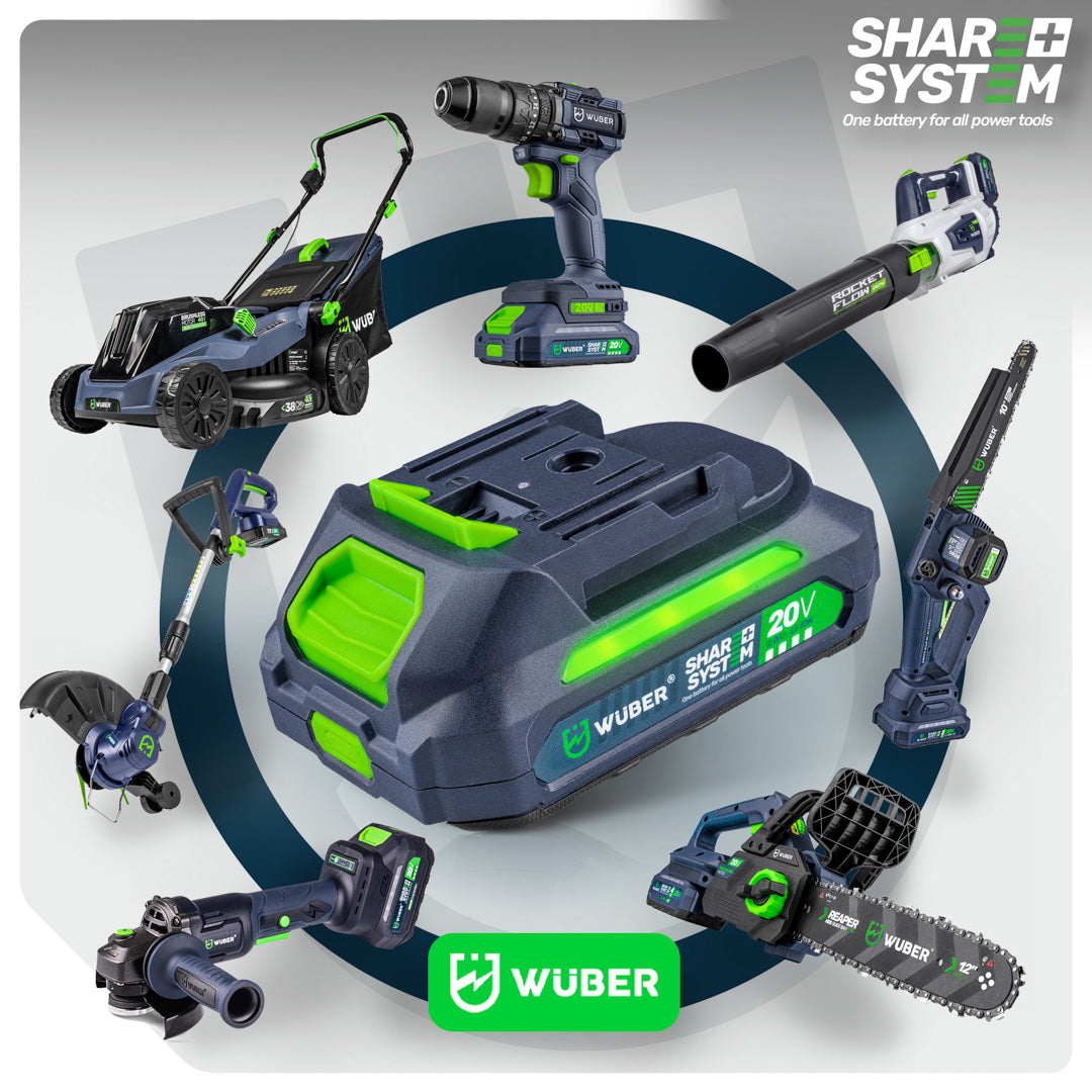 Akumulatorowa podkaszarka 3W1 Share+ System 20V 2xAKU WUBER