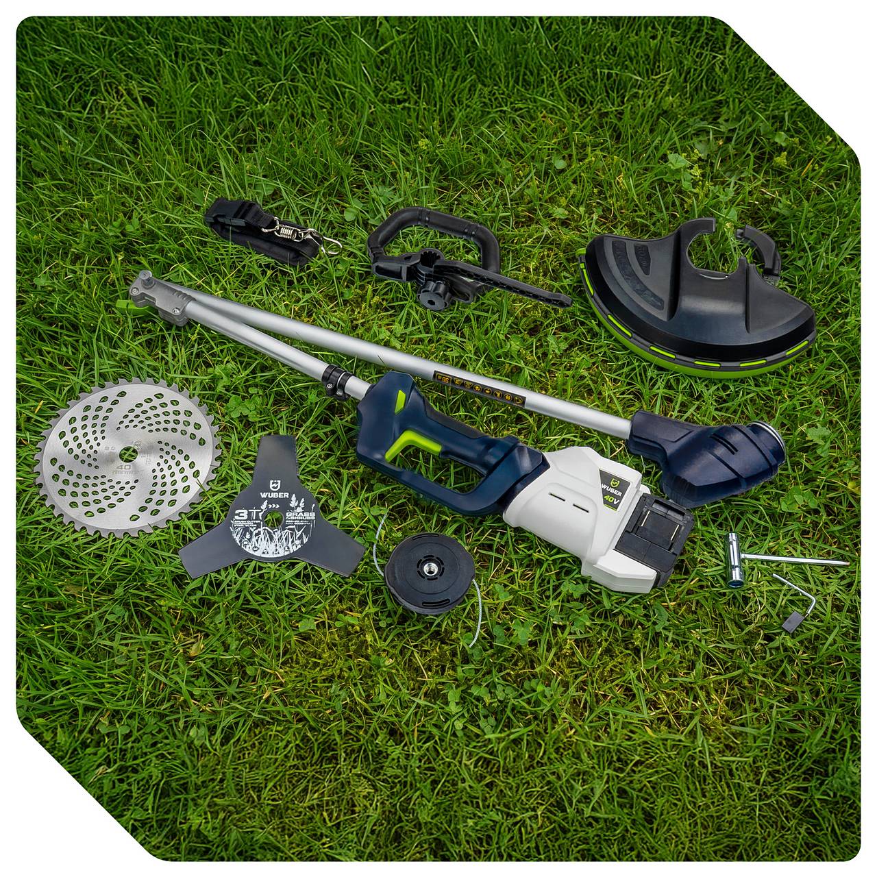 Akumulatorowa podkaszarka 3W1 Share+ System 2x20 V SOLO WUBER