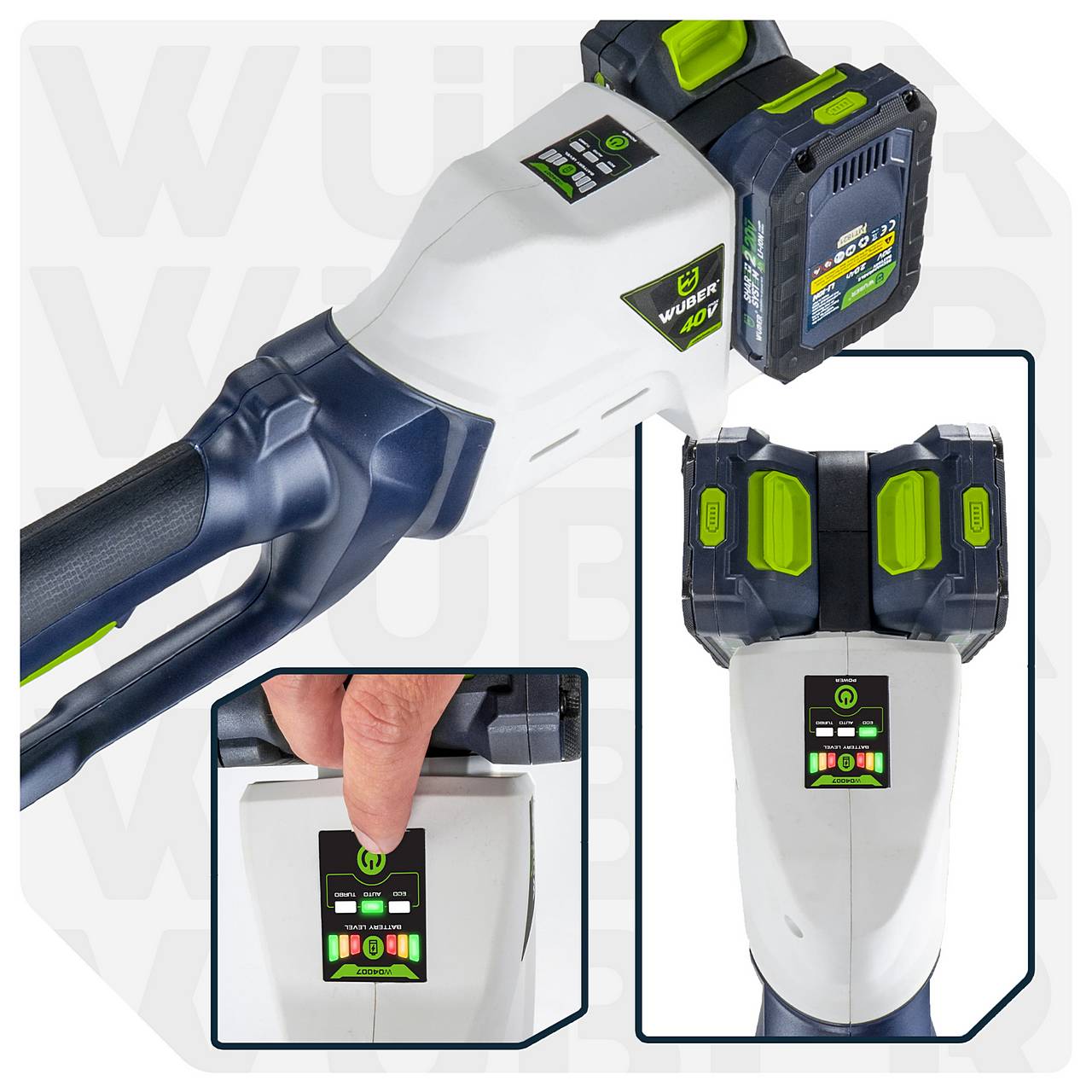 Akumulatorowa podkaszarka 3W1 Share+ System 2x20 V SOLO WUBER