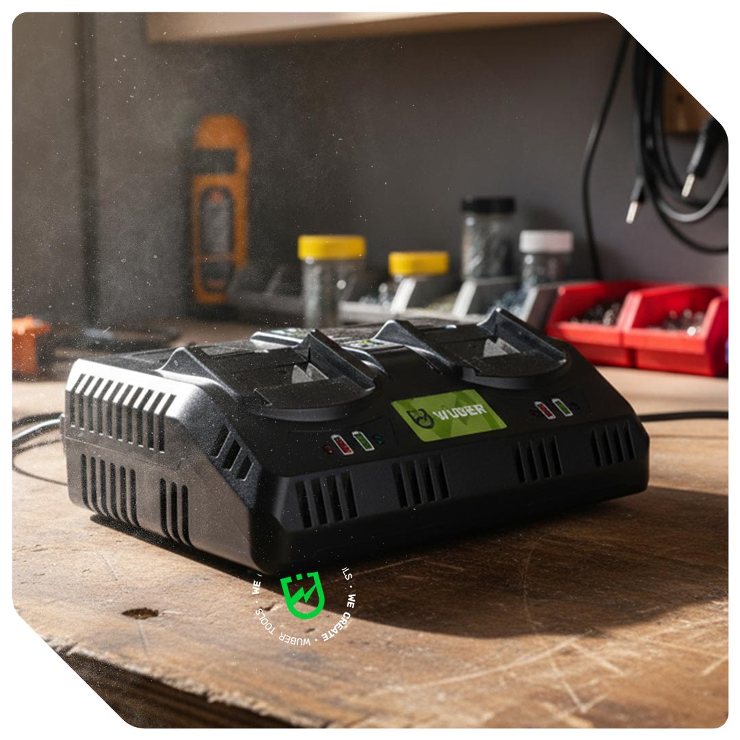 Ładowarka na dwa akumulatory Share+ System - zdjęcie w warsztacie