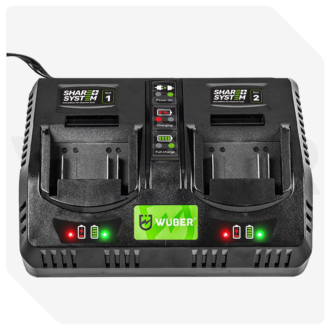 Ładowarka z dwoma gniazdami na akumulatory Share+ System