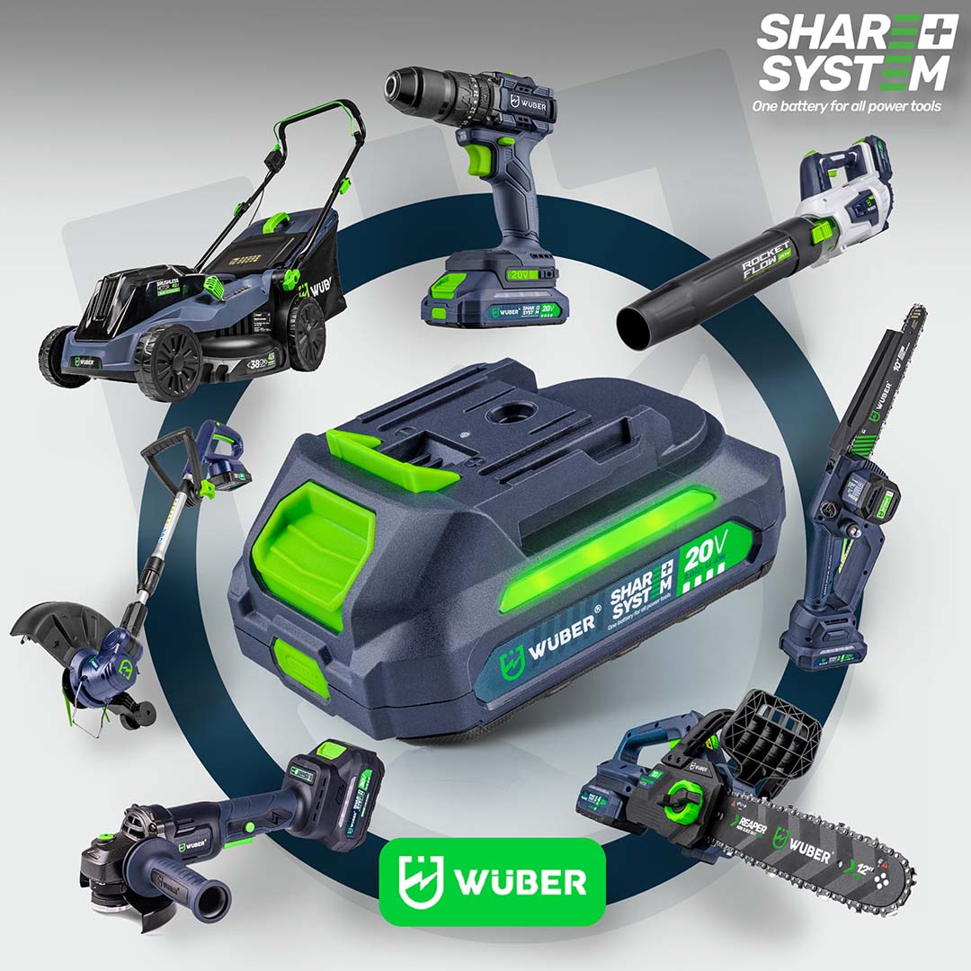 6-portowa ładowarka do akumulatorów baterii Share+ System 21 V WUBER