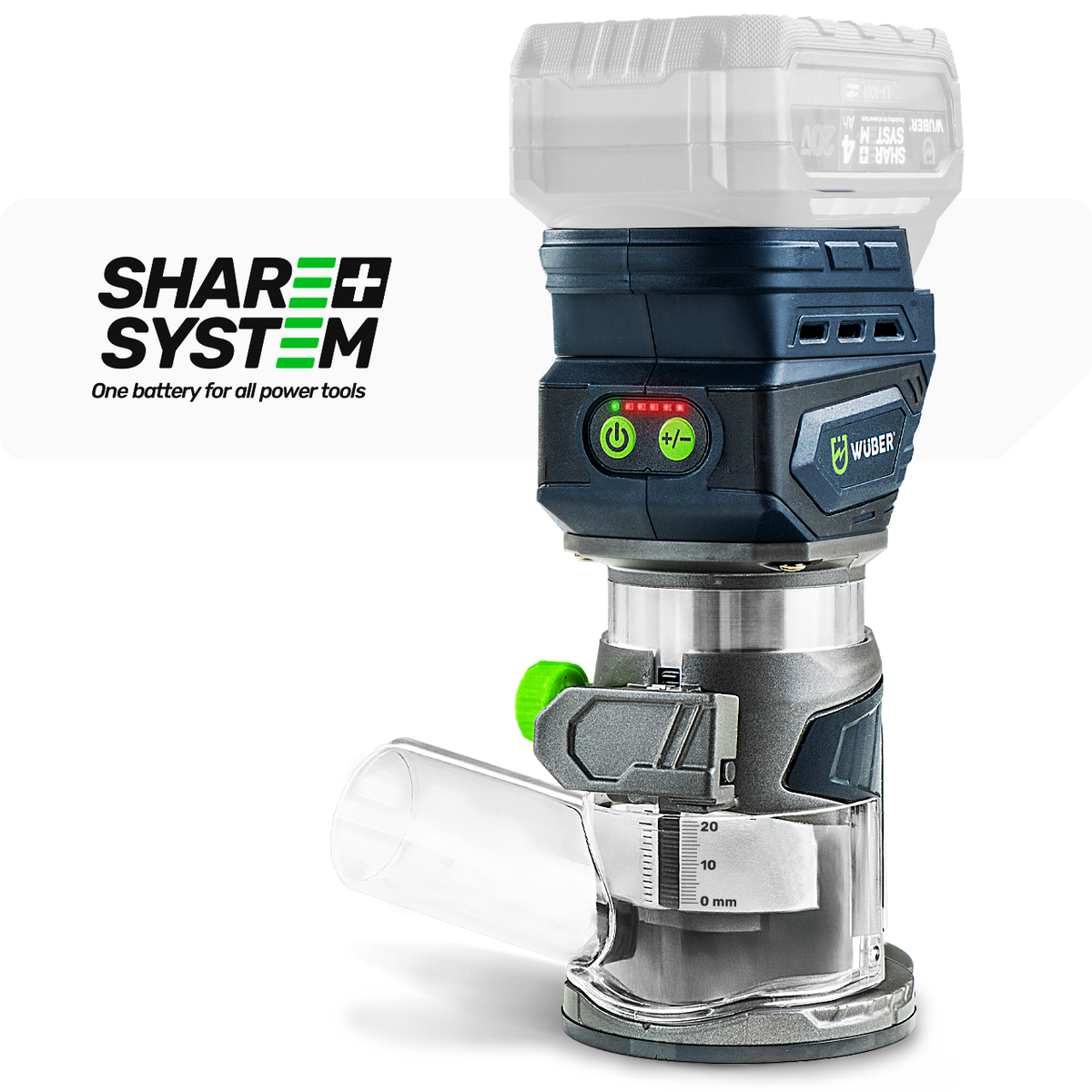 Frezarka górnowrzecionowa Share+ System 20 V SOLO WUBER