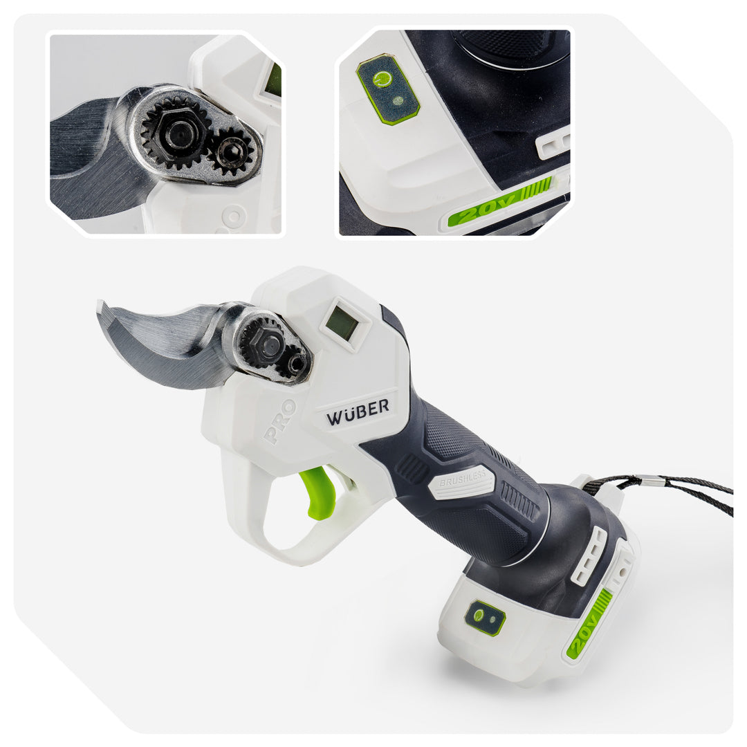 Sekator akumulatorowy nożyce 20V [Zestaw: Bateria 2.0 Ah i Ładowarka] WUBER