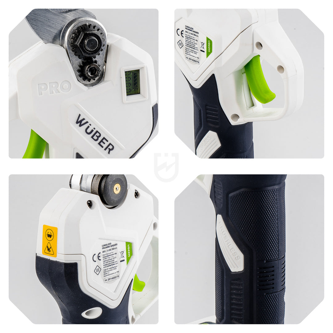 Sekator akumulatorowy nożyce 20V [Zestaw: Bateria 2.0 Ah i Ładowarka] WUBER
