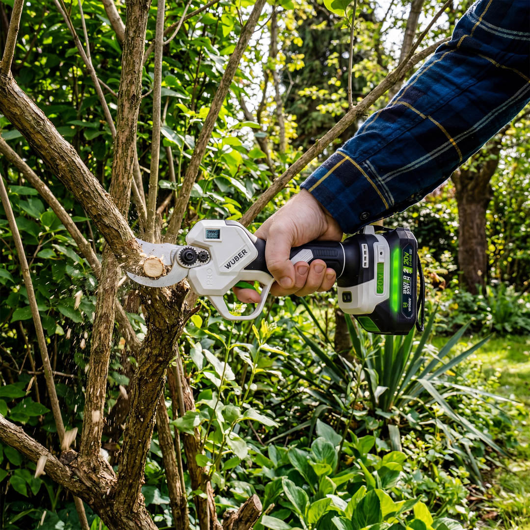 Sekator akumulatorowy nożyce 20V [Zestaw: Bateria 2.0 Ah i Ładowarka] WUBER